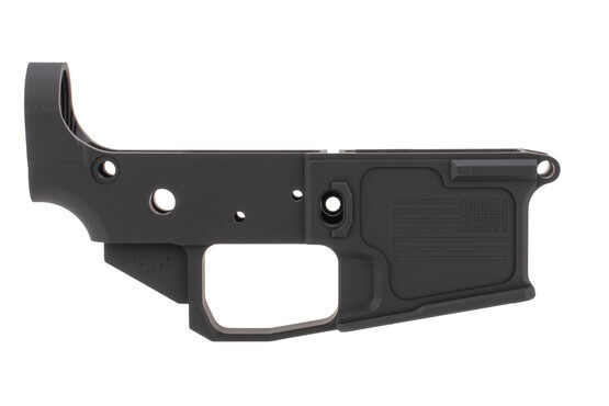 17 Design stripped billet AR-15 lower receiver with american flag engraved magwell